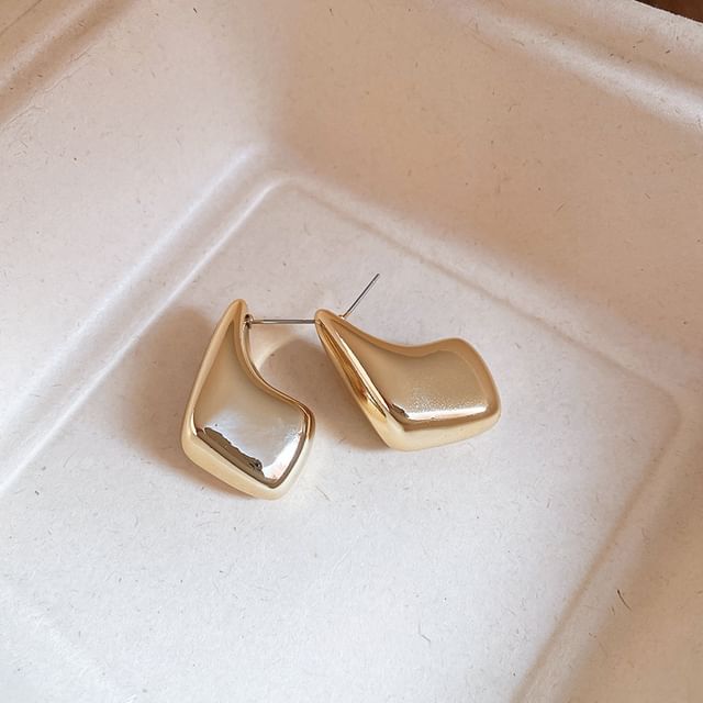 Hoop Earring Alloy Geometric