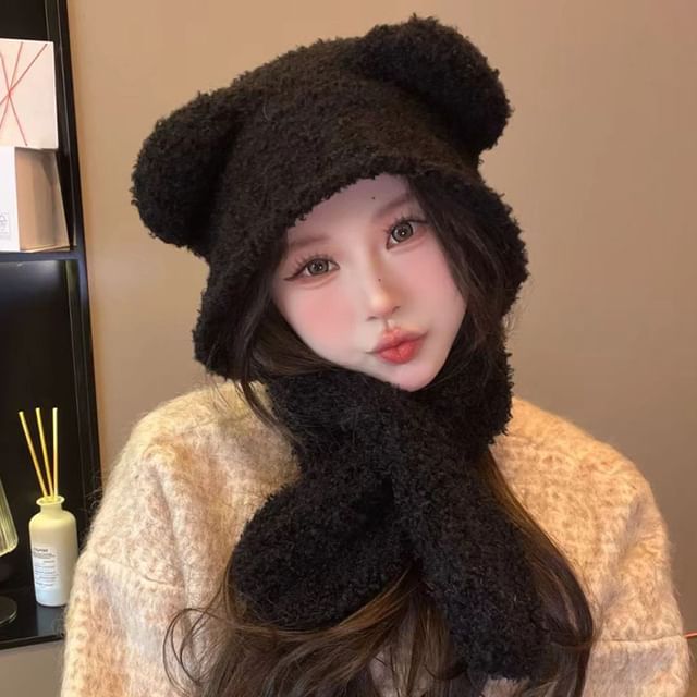 Balaclava Ear Knit Bear