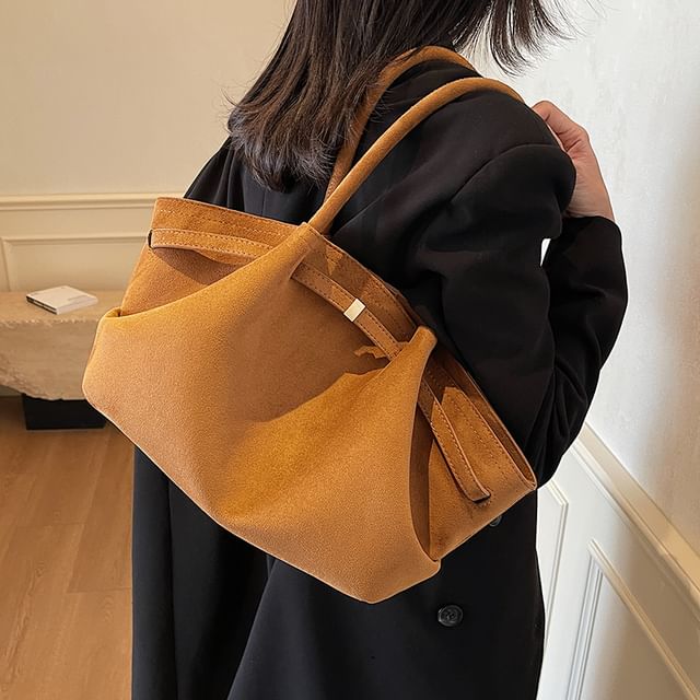 Bag Tote Suede Faux