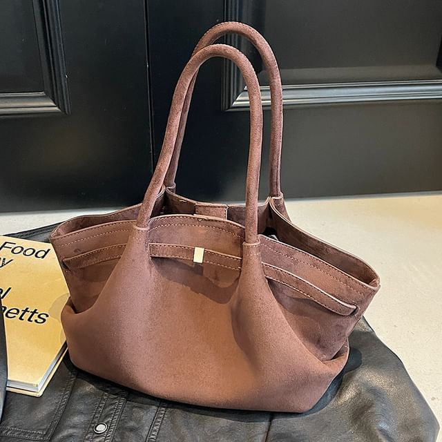 Bag Tote Suede Faux