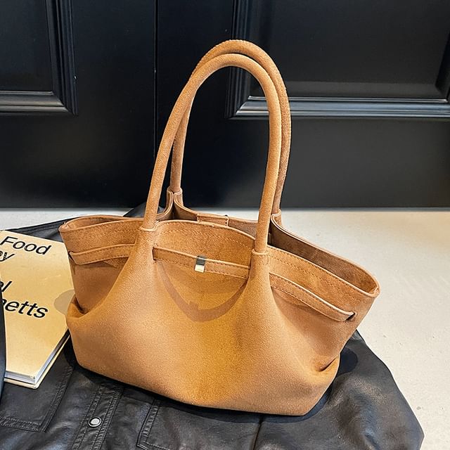 Bag Tote Suede Faux