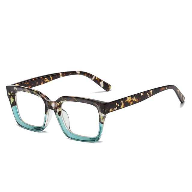 Resin Light Square Blue Eyeglasses Blocking