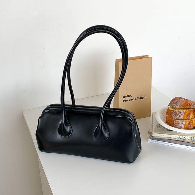 Shoulder Leather Bag Faux