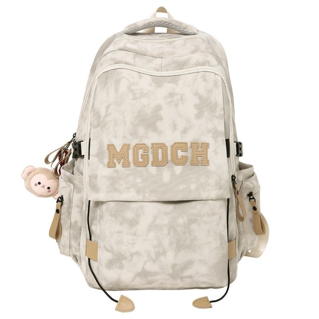 Tie Dye Applique Set Nylon Backpack Lettering / Laptop Bag Charm