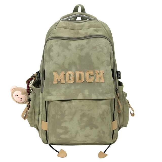 Tie Dye Applique Set Nylon Backpack Lettering / Laptop Bag Charm