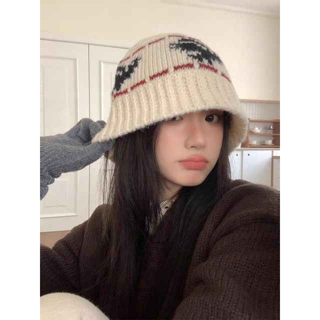 Beanie Patterned Ribbed