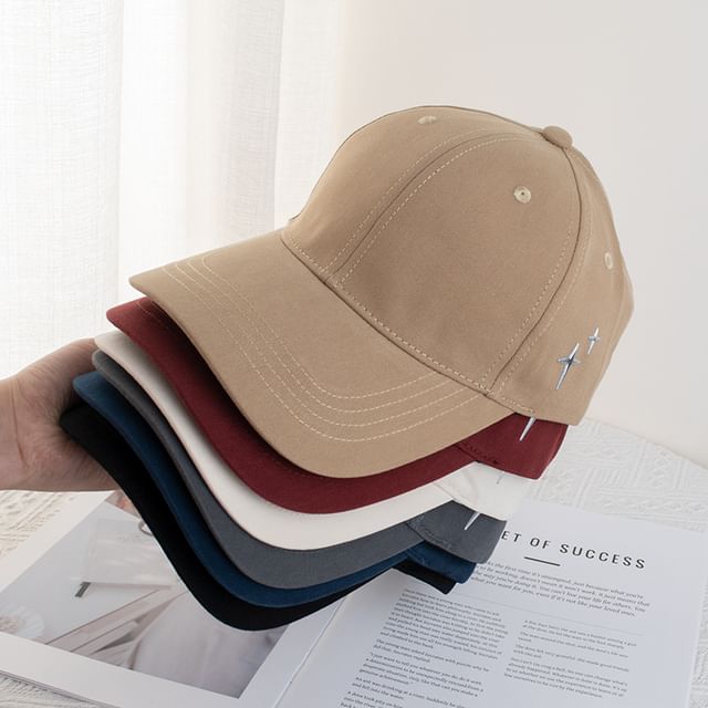 Applique Baseball Star Cap