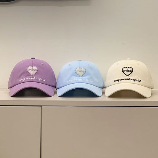 Cap Embroidered Heart
