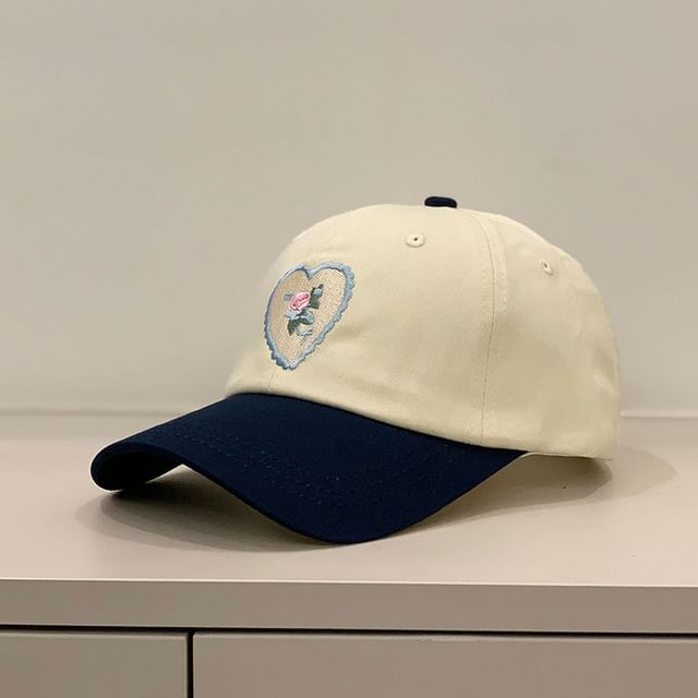 Cap Floral Embroidered