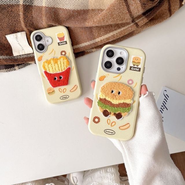 Fast Embroidered Food Case Phone