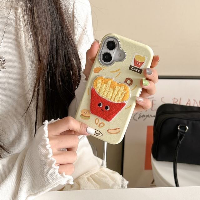 Fast Embroidered Food Case Phone