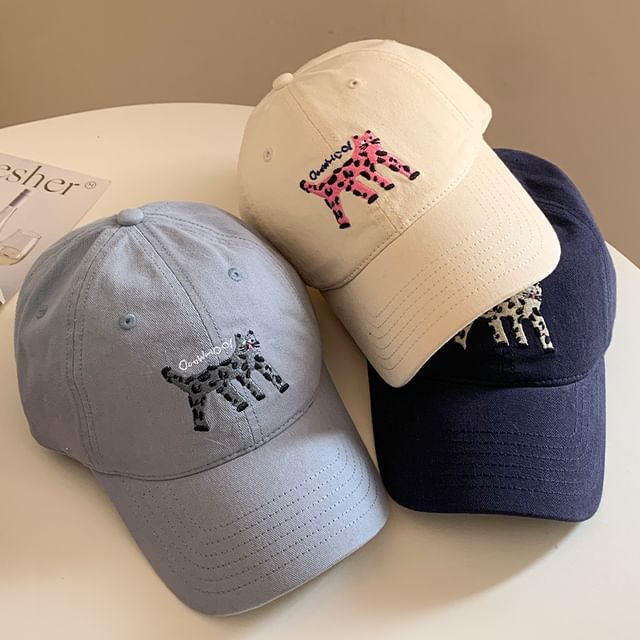 Cap Embroidered Cat Baseball