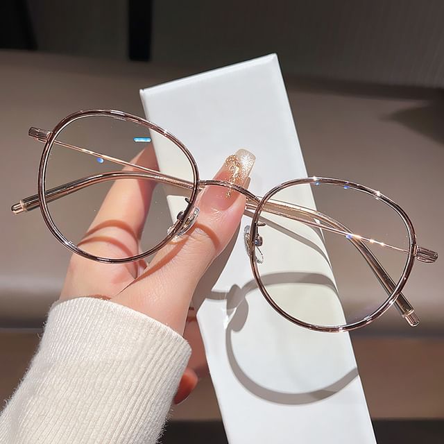 Light Blue Glasses Blocking Round