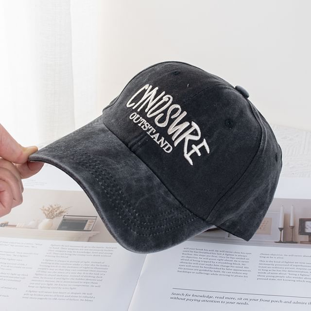 Lettering Cap Washed
