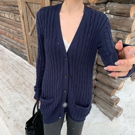 Lace-Trimmed V-Neck Crop Camisole Cardigan