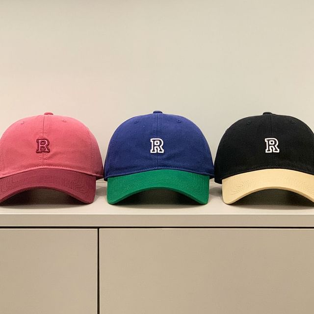 Baseball Tone Two Lettering Embroidered Cap