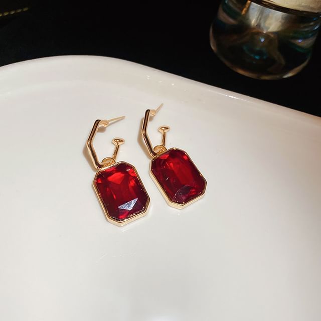 Pendant / Necklace Drop Rhinestone Hoop Earring