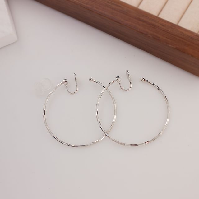 Clip / On Open Hoop Earring