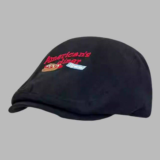 Embroidery Newsboy Cartoon Hat