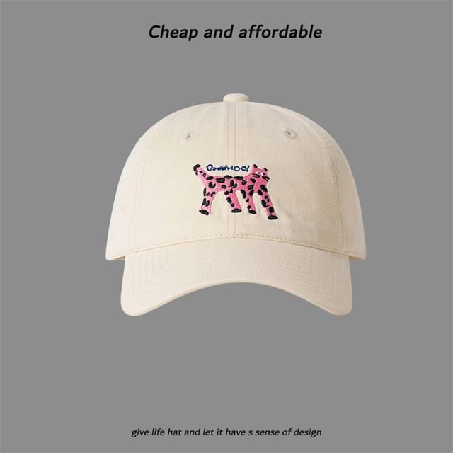 Baseball Cap Cat Embroidered