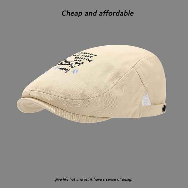 Newsboy Embroidery Cartoon Hat