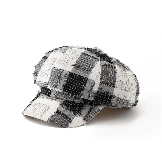 Patchwork Bucket Distressed Hat