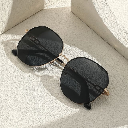 Geometric Oversized Sunglasses