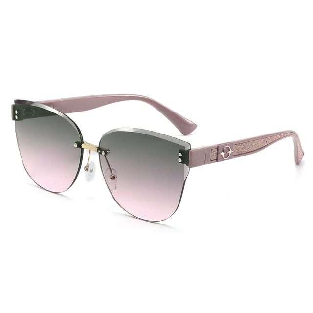 Rimless Sunglasses Oval