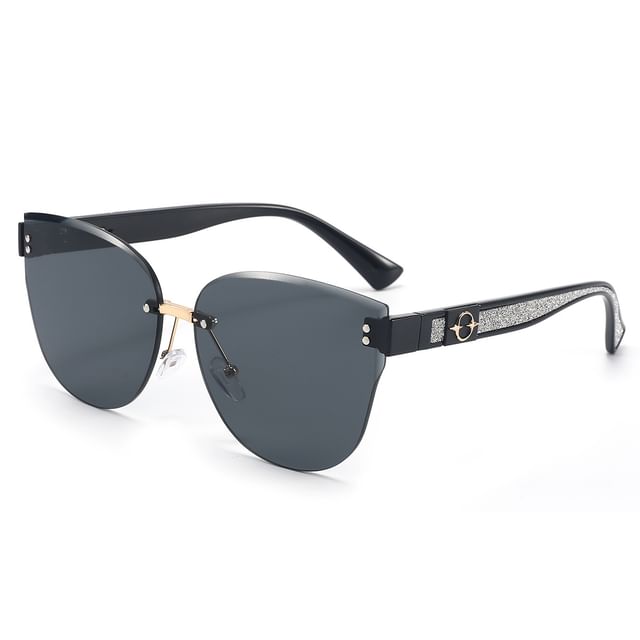 Rimless Sunglasses Oval