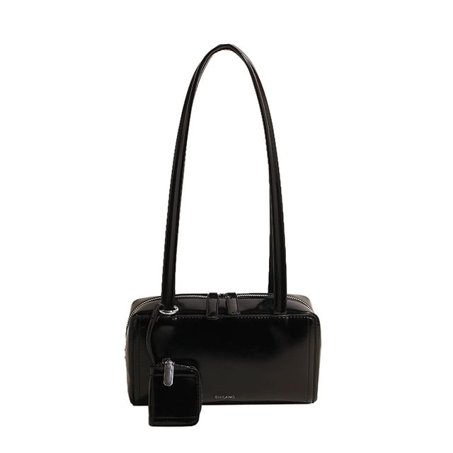 Faux Bag Leather Box Shoulder