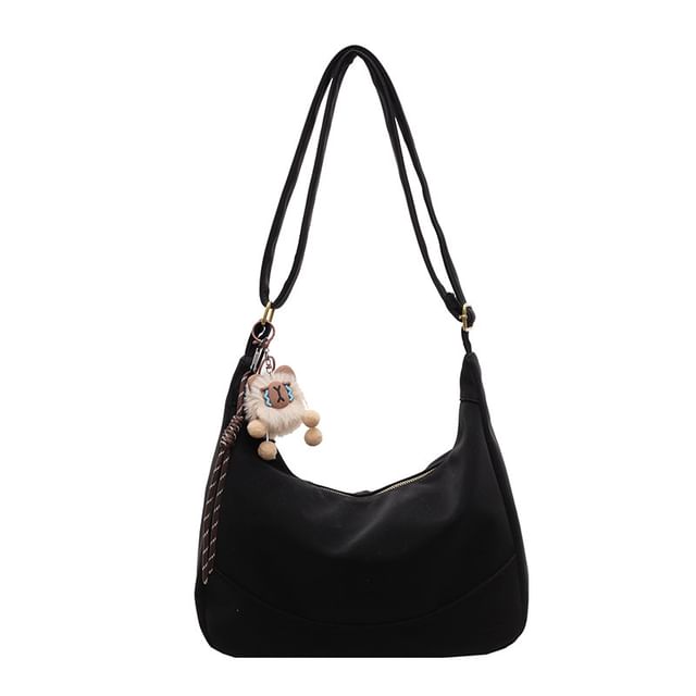 Plain Bag Faux Shoulder Leather