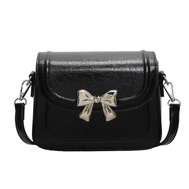Bag Flap Accent Bow Crossbody