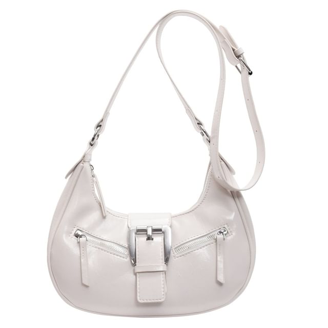 Shoulder Bag Bucked Leather Faux