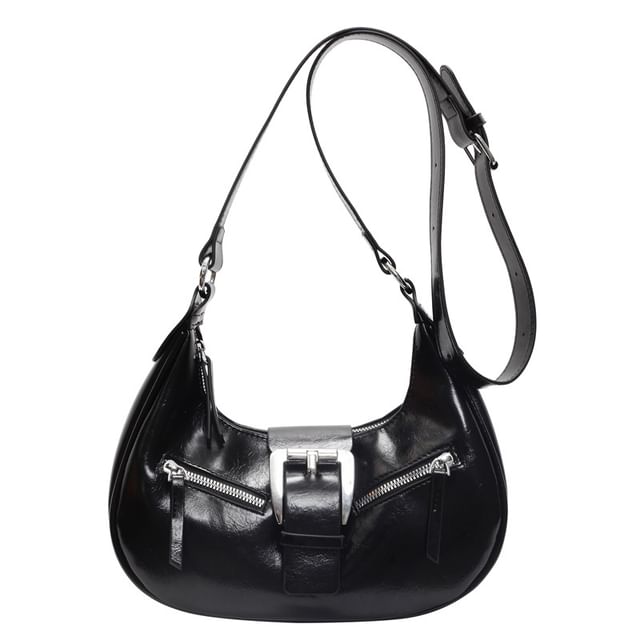 Shoulder Bag Bucked Leather Faux