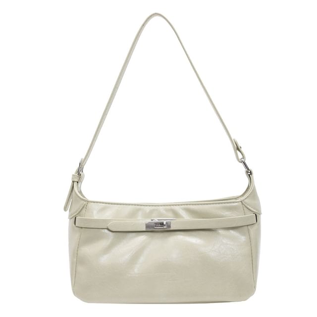 Bag Faux Leather Shiny Shoulder