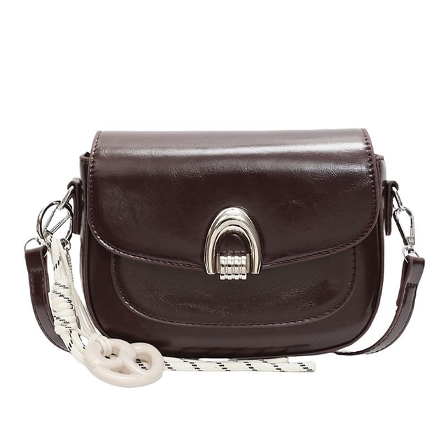 Faux Bag Flap Leather Crossbody