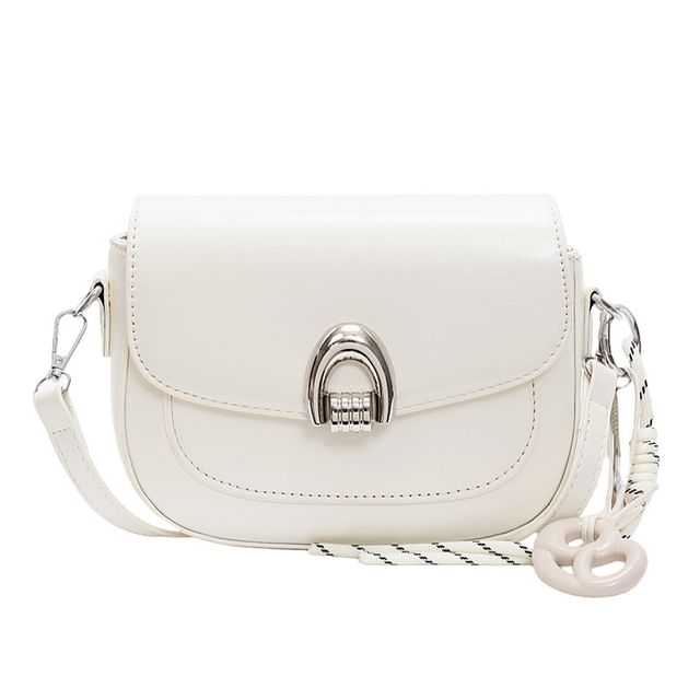 Faux Bag Flap Leather Crossbody