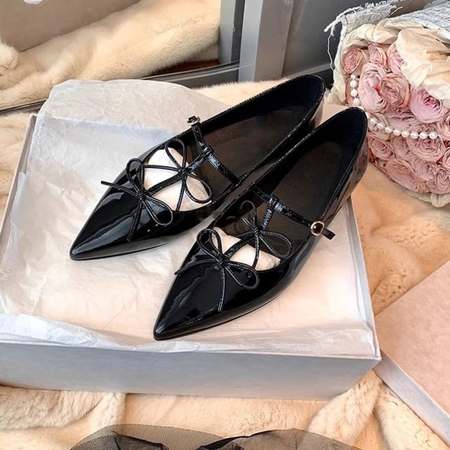 Pointed Jane Flats Bow Mary