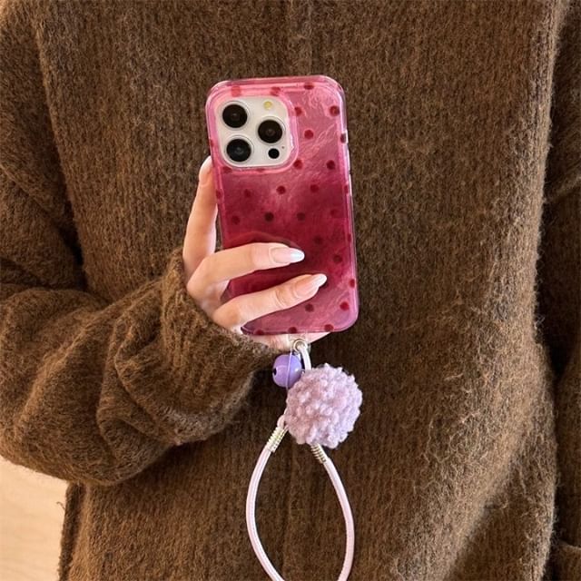 Polka Phone Strap Dot Set / Case