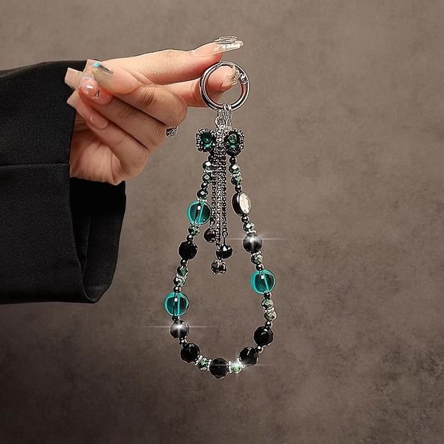 Phone Bow Crystal Faux Strap