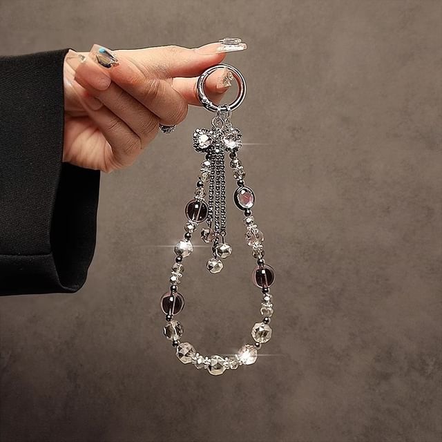 Phone Bow Crystal Faux Strap