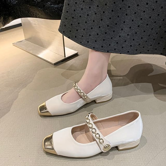 Toe Jane Square Cap Mary Pumps