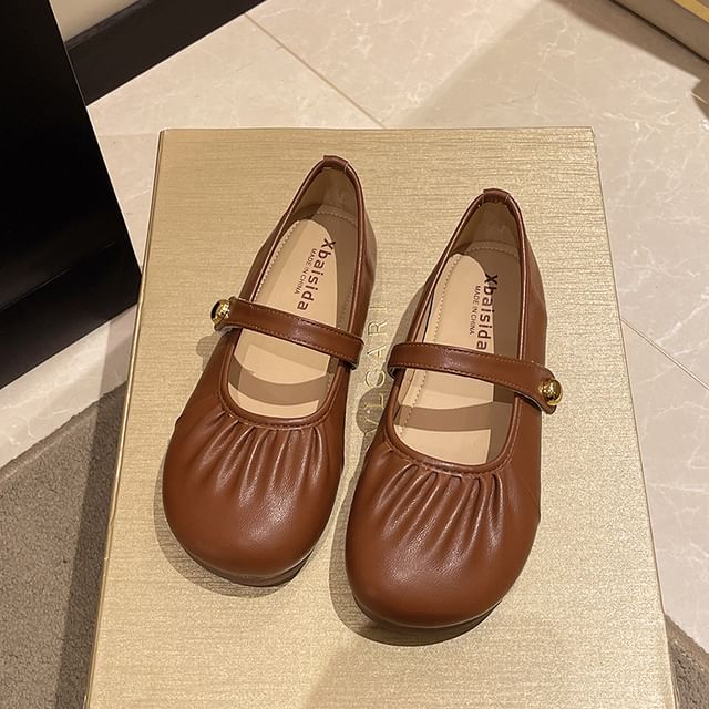Ruched Jane Flats Mary