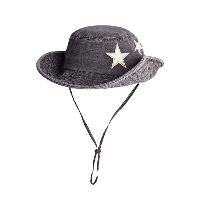Boonie Washed Star Hat Applique