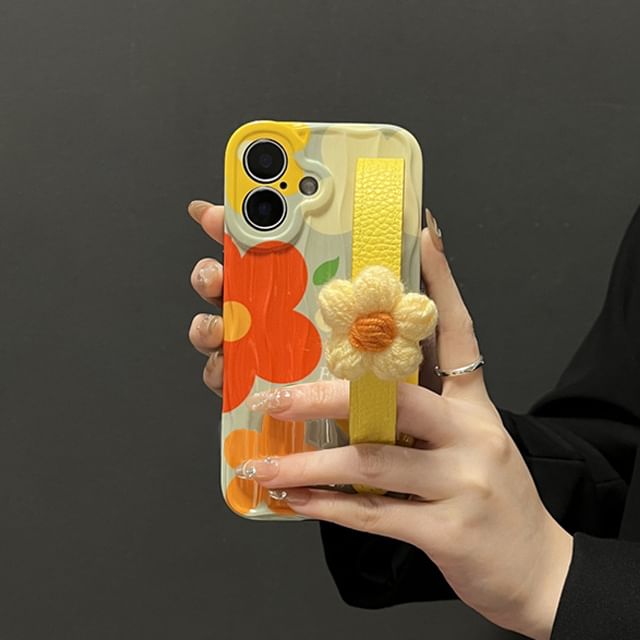 Floral Phone Case Strap with