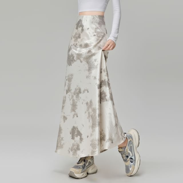 Rise Dye Maxi Tie Skirt High Mermaid