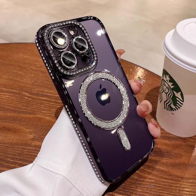 Magnetic with Phone (Compatible Case MagSafe) Embellished