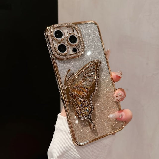 Phone Stand Case Butterfly Embellished