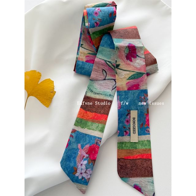 Hair Patterned Scarf Tie