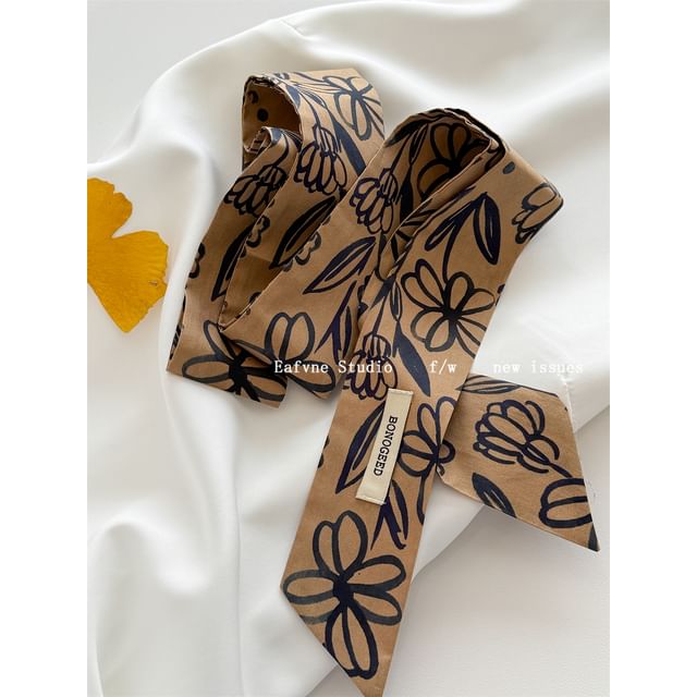 Hair Patterned Scarf Tie